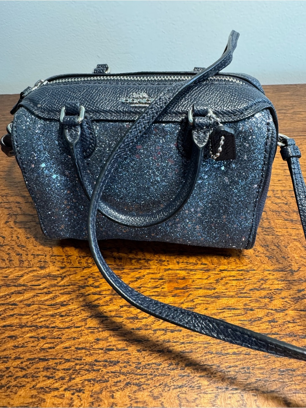 Coach Micro Bennett Star Glitter Satchel Crossbody Bag w/COA - EUC